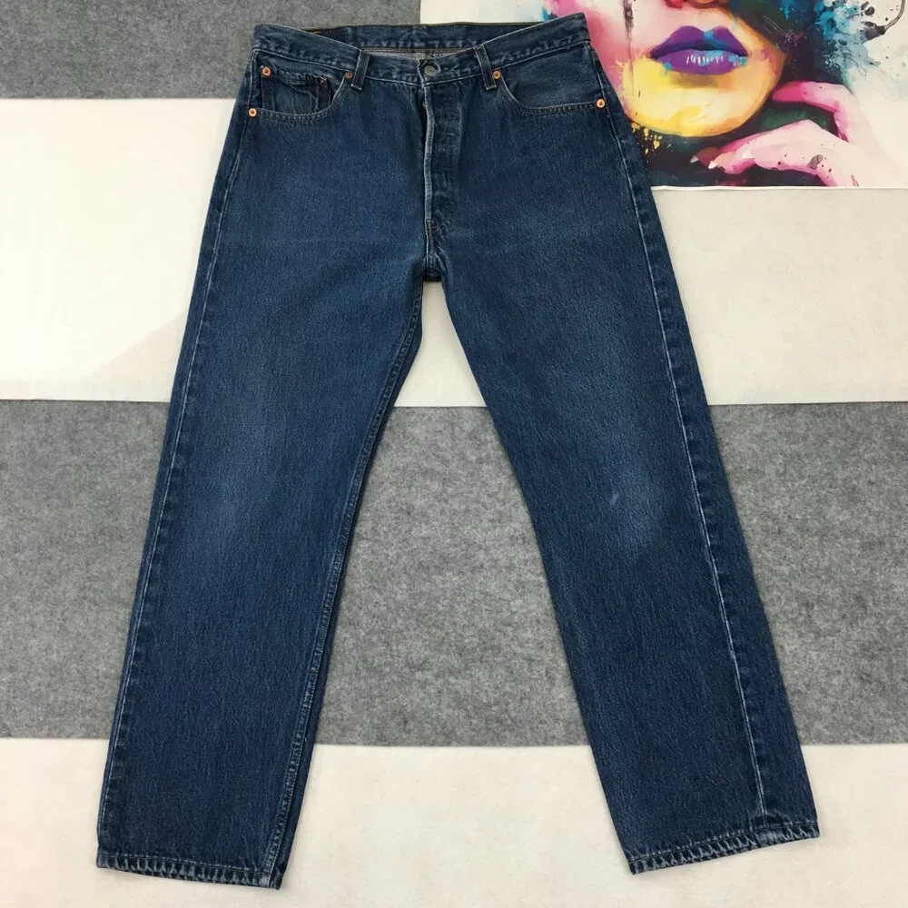 Vintage Levi's 501XX Mens Denim‎ Jeans Straight Size 32x28 (tagged 36x32)